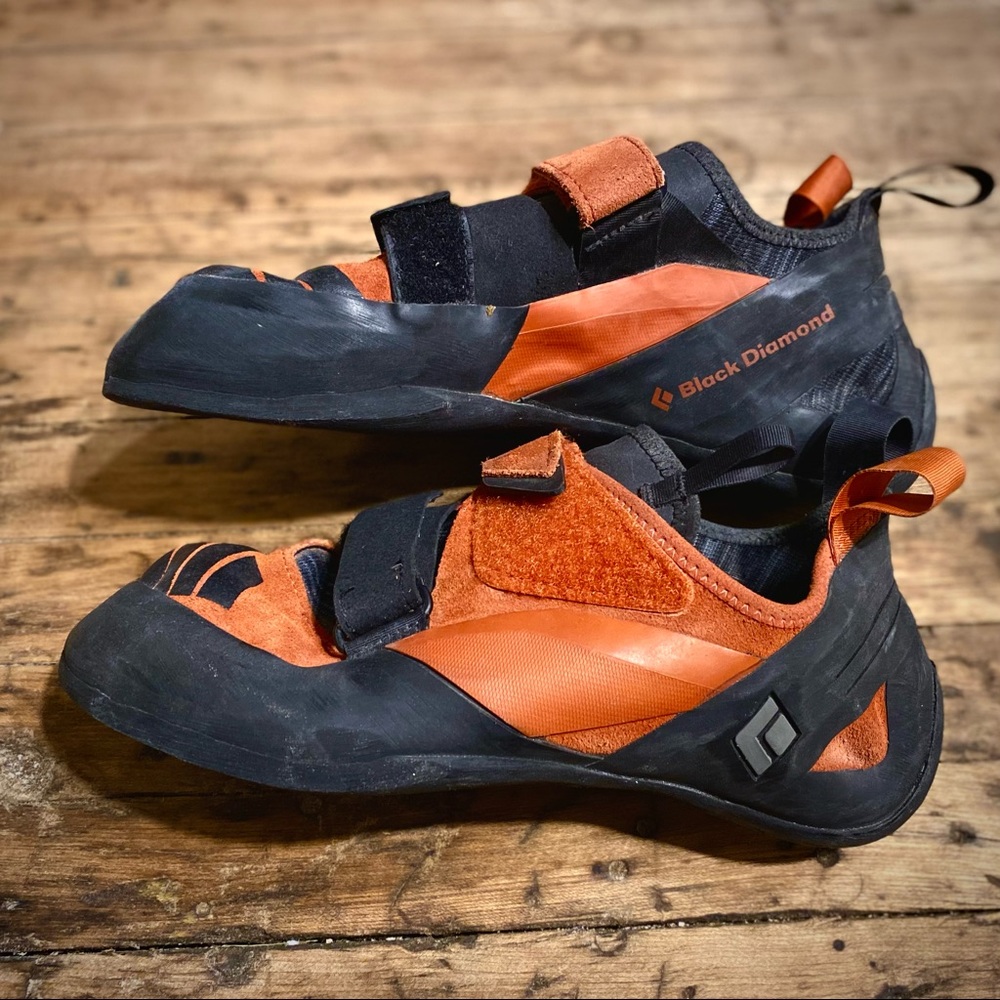 Black Diamond Focus Rust Rock Climbing Shoes - Sz 12 / 46